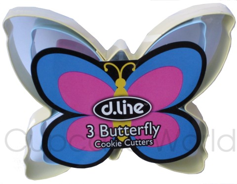 BUTTERFLY COOKIE BISCUIT FONDANT CUTTER SHAPE SET OF 3 - Click Image to Close
